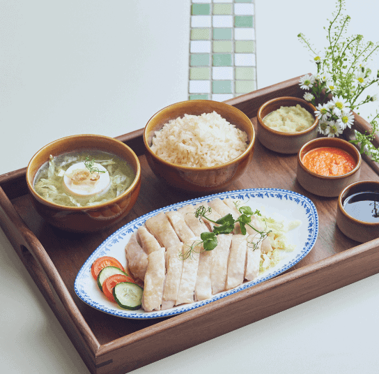 ข้าวมันไก่สิงคโปร์ร้านเด็ด